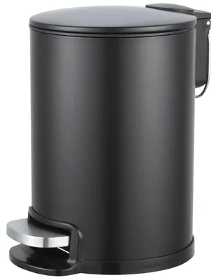 Imagen del producto de Cubo de basura con pedal, de 3 litros, color , de acero inoxidable, para baño