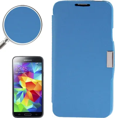 Zdjęcie produktu dla Etui na telefon Samsung Galaxy S5 mini G800 jasnoniebieskie szczotkowane
