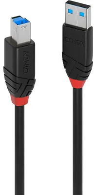 Produktbild von Lindy 43227 USB Kabel USB 3.2 Gen 1 (3.1 Gen 1) 10 m USB A USB B 5 Gbit/s Schwarz
