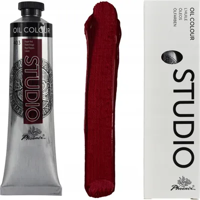 Produktbild von Ölfarbe Phoenix Studio 120ml Tube – 403 Purpurrot (Purple Red) – Künstlerfarbe – Deckend & Lichtecht für Leinwand, Holz