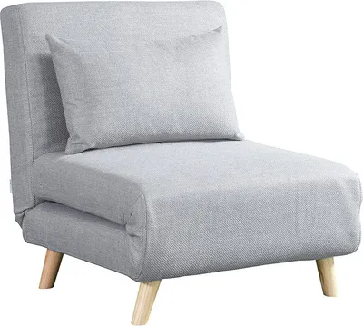 Immagine prodotto di Home Deluxe Divano letto SNOOZE - grigio 79 x 28 x 132 cm | Divano letto, panca a 1 posto, Clic-Clac, poltrona reclinabile