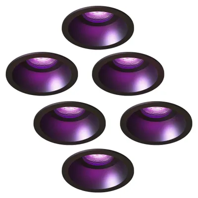 Image de Ledvion lot de 6 spot encastrable LED rond 4.9W RGB CCT dimmable