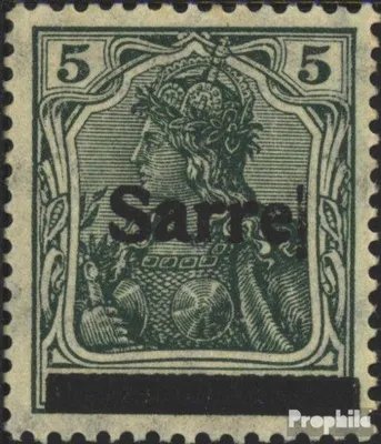 Produktbild von Briefmarken Saarland 1920 Mi 4I postfrisch Germania