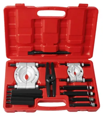 Image de Jeu d'outils pour extracteurs de roulements, 12 pièces, construction robuste, rouge