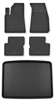Immagine prodotto di Tappetini a vasca + bagagliaio per Fiat 500X 2014-2018 SUV 5 pezzi