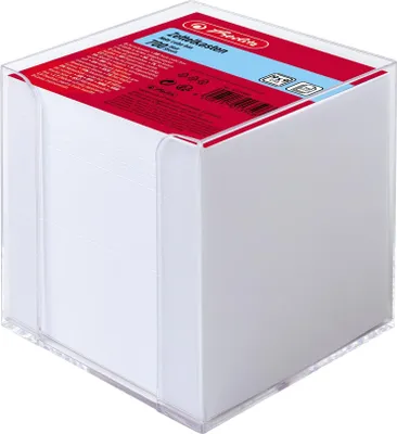 Image de Herlitz Boîte à fiches 9x9x9cm 700 feuilles blanc transp.