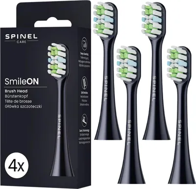 Immagine prodotto di Spinel Care SmileON accessori per spazzolino nero 4 pezzi