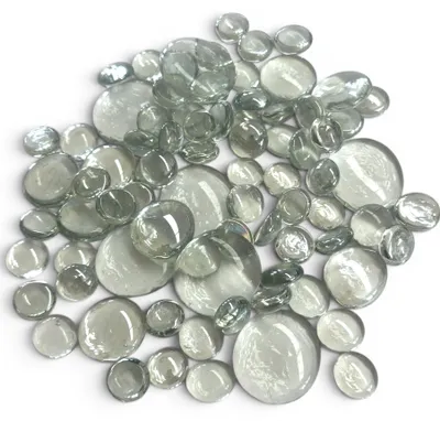 Produktbild von Muggelsteine aus Glas 0,5kg | 15 - 40mm | Dekosteine Glassteine Deko
