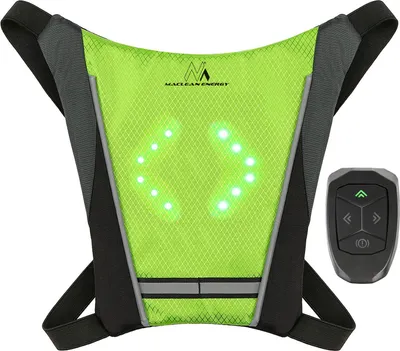 Produktbild von Bezpečnostná vesta s LED indikátorom Batoh s nastaviteľnými smerovými indikátormi Diaľkové ovládanie Beh Cyklistika USB Nabíjateľná cyklistická vesta Univerzálna veľkosť