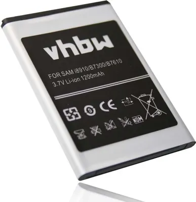 Produktbild von vhbw Akku kompatibel mit Samsung GT-i5801, GT-i5800, GT-i5800 Galaxy 3, GT-i5800 Galaxy Teos Handy Smartphone Telefon (1200 mAh, 3,7 V, Li-Ion)
