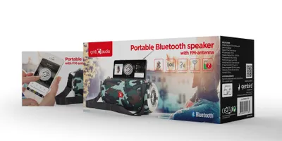 Immagine prodotto di gembird Tragbare Bluetooth-Lautsprecher mit Antenne camo