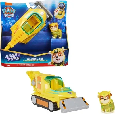 Image de Véhicule Aqua De La Patrouille Des Pattes Avec Figurine Rubble