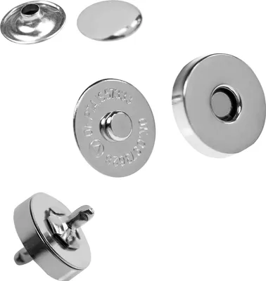 Produktbild von 10 Magnet-Knöpfe Magnet-Verschlüsse Taschenverschluss Nähen Basteln Tasche Alben