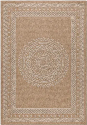 Produktbild von Outdoor Teppich Davide rechteckig, Farbe: Beige, Größe:120x170 cm