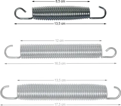 Produktbild von Feder Trampolin Sprungfeder Ersatzteile Ersatzfedern Federn Spiralfeder Zugfeder 1x 13.5 cm