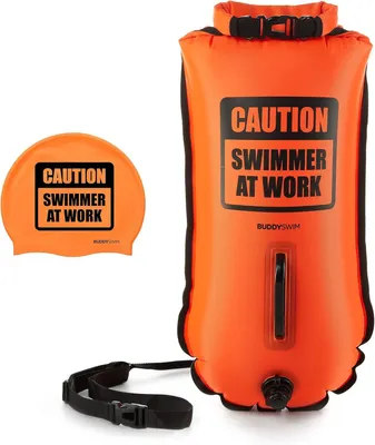 Produktbild von BuddyswimSchwimmboje Drybag 28 Liter Sicherheitsboje Boje Open Water Bademütze
