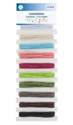 Produktbild von Gummibänder Set 10 Farben 3,5 m x 1 mm