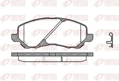 Produktbild von REMSA Bremsbeläge Satz Vorne Bremsklötze für MITSUBISHI ASX (GAW) 0804.02