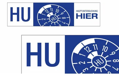 Produktbild von Werbebanner mit effektiver Kundenbotschaft, Bedruckt, Motiv Hauptuntersuchung, Verpackungseinheit: 1 STK