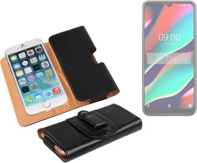 Produktbild von K-S-Trade Schützhülle Handyhülle kompatibel mit Wiko View 3 Holster Gürtel Tasche Schutzhülle Handy-Tasche Smartphone Case Seitentasche schwarz