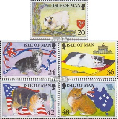 Produktbild von Briefmarken GB - Isle of Man 1996 Mi 668-672 (kompl.Ausg.) postfrisch Manxkatzen