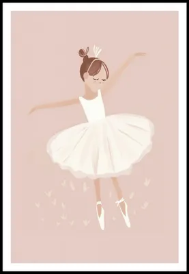 Image de Affiche 61 x 91,5 cm Motifs pour enfants, filles, pour chambre - Ballet 3