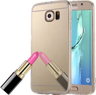 Produktbild von Samsung Galaxy S6 Edge Plus Handy Hülle Spiegel Mirror Soft-Case Schutz-Cover Gold