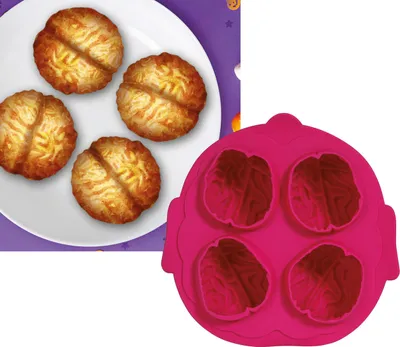 Produktbild von Halloween Gehirn Silikon Backform - Muffin Kuchen