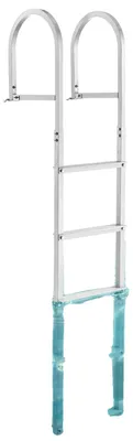 Obrázok produktu pre VEVOR prístavný rebrík 5 odnímateľných stupňov 227 kg nosnosť, rebrík na pontónové lode z hliníkovej zliatiny s 8 cm širokým stupňom a protišmykovou gumovou podložkou, na nastupovanie do člnov/jazier/bazénov/námorných plôch