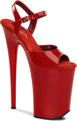 Produktbild von INFINITY-909 Damen Sandale von Pleaser, Rot , EU 36, US 6