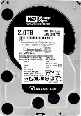 Produktbild von Western Digital Black 2TB WD2001FASS 7200RPM 64MB Sata II 3,5'' Zoll