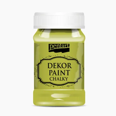 Obrázok produktu pre PENTART Kriedová dekoratívna farba, 100 ml, žltozelená
