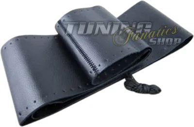 Obrázek produktu pro Prémiový potah volantu z pravé kůže 37-39cm ČERNÝ mnoho vozidel