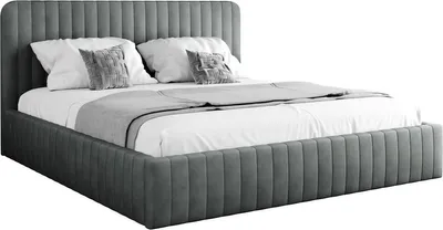 Produktbild von MIRJAN24 Polsterbett Caniko, Ehebett mit Bettkasten, Leistenlattenrost aus Holz, Schlafzimmer (Farbe: Velluto 18, Größe: 140x200 cm)