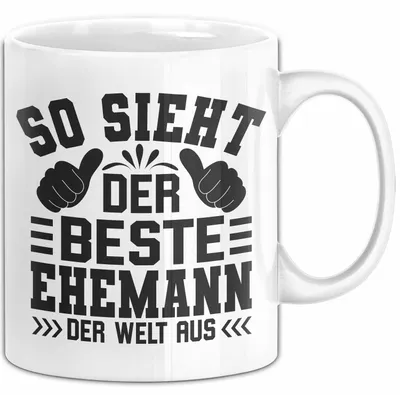 Produktbild von Ehemann Tasse Geschenk So Sieht Der Beste Ehemann Der Welt Aus (Weiß)