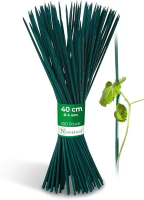 Produktbild von Famanu Bamboostäbe Pflanzenstützen - 100 Stück - 40 cm x 4 mm