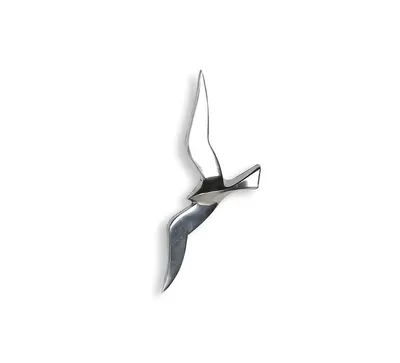 Zdjęcie produktu dla GILDE Wandobjekt, Vogel, "Flying Birds", Aluminium, silberfarben, , B. 14 cm, H. 34 cm 32727