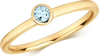 Produktbild von Ring für Damen, 375/1000 Gold, mit Aquamarin, Größe 50 (15,9); TRS32347RSK