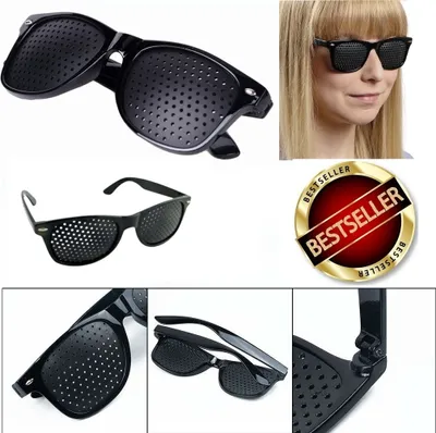Produktbild von GKA Rasterbrille Ayurveda Brille Sehkorrektur Augentraining Lochbrille Augen breit