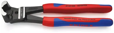 Produktbild von Knipex 61 02 200, Bolzenschneiderzange, Chrom-Vanadium-Stahl, Kunststoff, Blau, Rot, 200 mm, 435 g