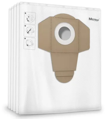 Staubsaugerbeutel, 10 Stück, Vlies, 20 l, für Einhell Nass-Trockensauger