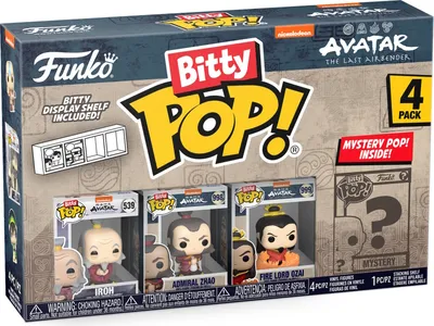 Produktbild von Avatar The Last Airbender - Iroh Admiral Zhao Fire Lord Ozai Bitty Pop! Funko
