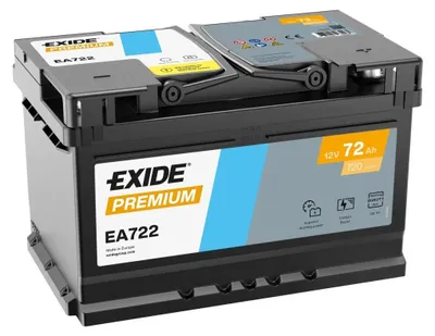 Produktbild von EXIDE Premium EA 722 Pb Starterbatterie  12V 72 AH/C20 - 720A(EN)