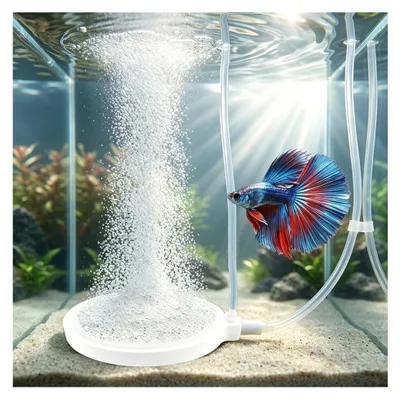 Nano-Luftstein für Aquarium, Sauerstoffdiffusor, 2 Stück, weiß