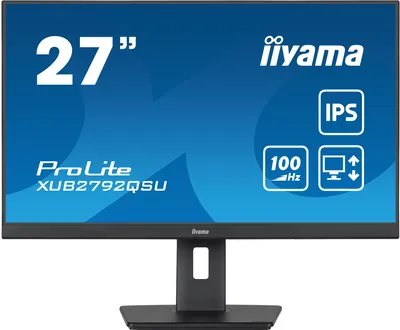 A marketing image of an Iiyama ProLite monitor, displaying its size, brand, and key features.