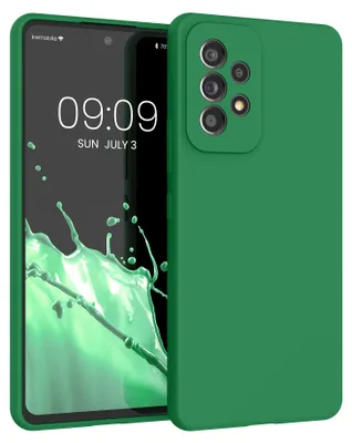 Produktbild von kwmobile Handyhülle für Samsung Galaxy A53 5G Hülle - Case Silikon - Kabelloses Laden - Schutzhülle Cover in Pixie Green