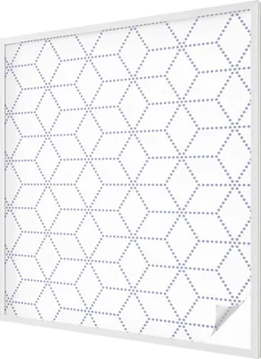 Obrázek produktu pro Vitrážová fólie na okna - 116x100 cm - vitrážový vzor - neprůhledná dekorativní fólie na ochranu soukromí - samolepicí, UV ochrana - fialové diamanty