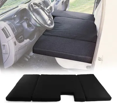 Produktbild von Camper Bett Fahrerhausbett Matratze für VW Crafter 2017-2025 Polyester Schwarz