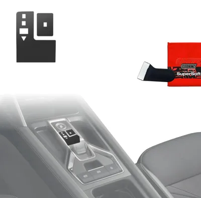 Produktbild von 2in1 Schutzfolien Grizz Protector für Mittelkonsole - Cupra Formentor Facelift (2024-2026) Schwarz Matt Antifingerprint