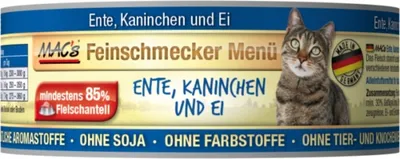 Produktbild von MAC's Cat Feinschmecker Ente & Kaninchen 200 g